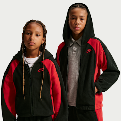 Nike Club Fleece Big Kids' Winterized Full-Zip Hoodie. Nike.com